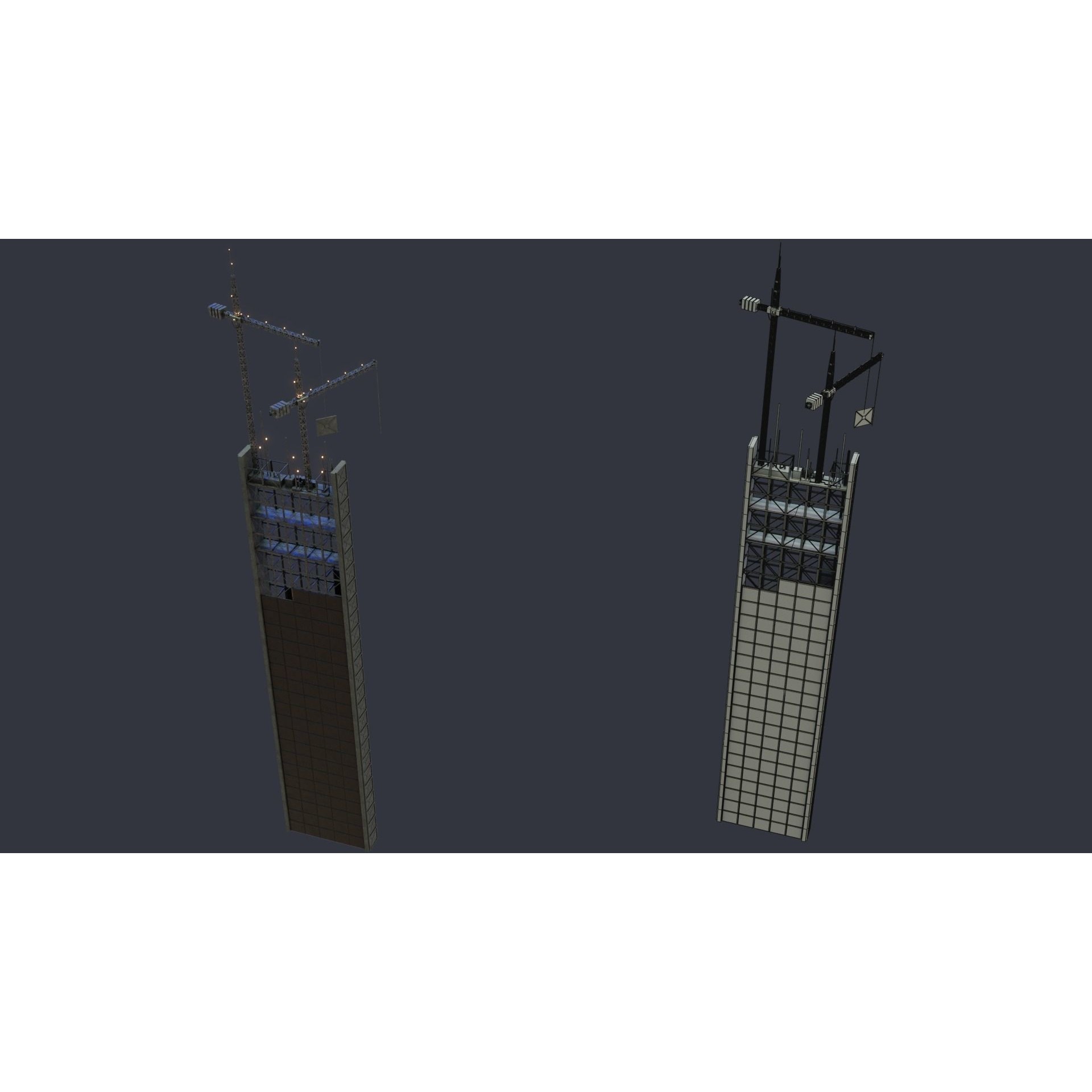 Futuristic Sci-Fi City - Modular Game-Ready 3D Model - View 17