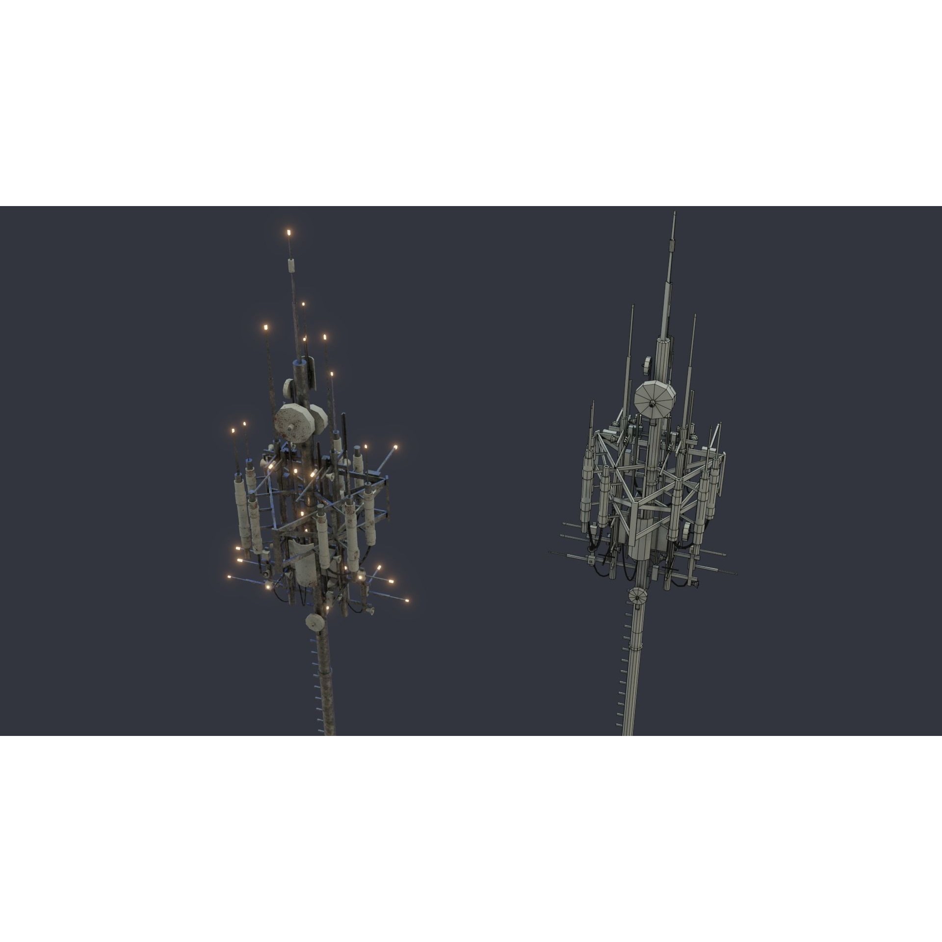 Futuristic Sci-Fi City - Modular Game-Ready 3D Model - View 18