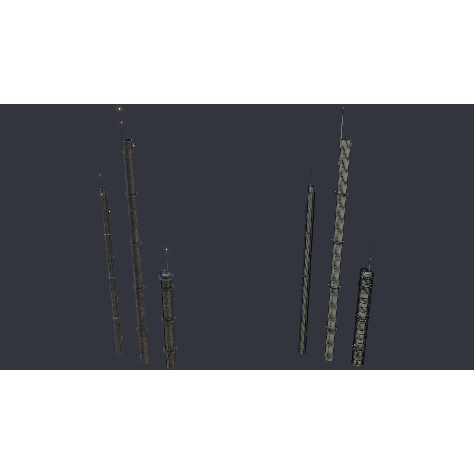 Futuristic Sci-Fi City - Modular Game-Ready 3D Model - View 20