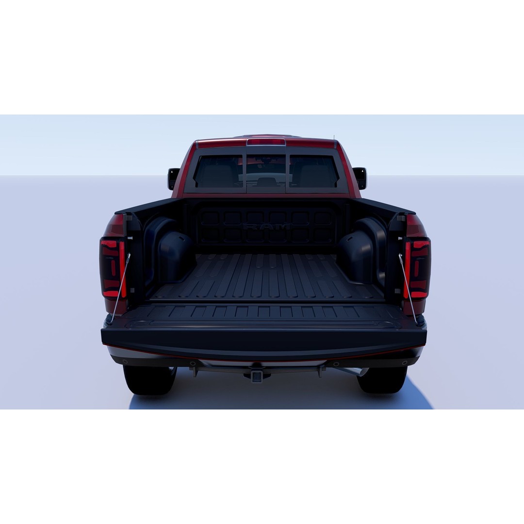 RAM 2500 Limited Mega Cab 3D Model – Stock 2024 Refresh, Game-Ready - View 14