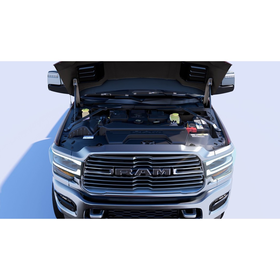 RAM 2500 Limited Mega Cab 3D Model – Stock 2024 Refresh, Game-Ready - View 15