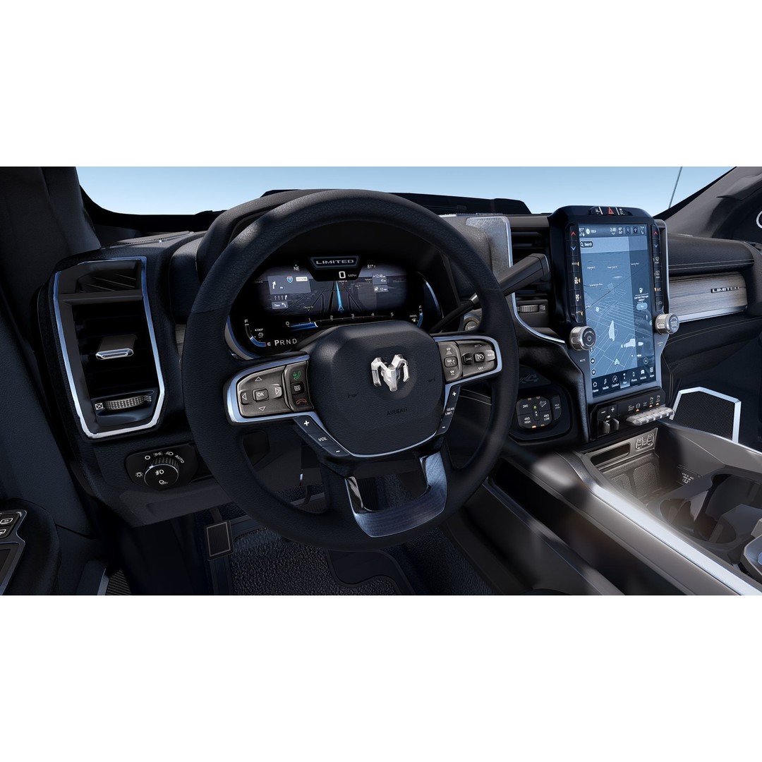 RAM 2500 Limited Mega Cab 3D Model – Stock 2024 Refresh, Game-Ready - View 26