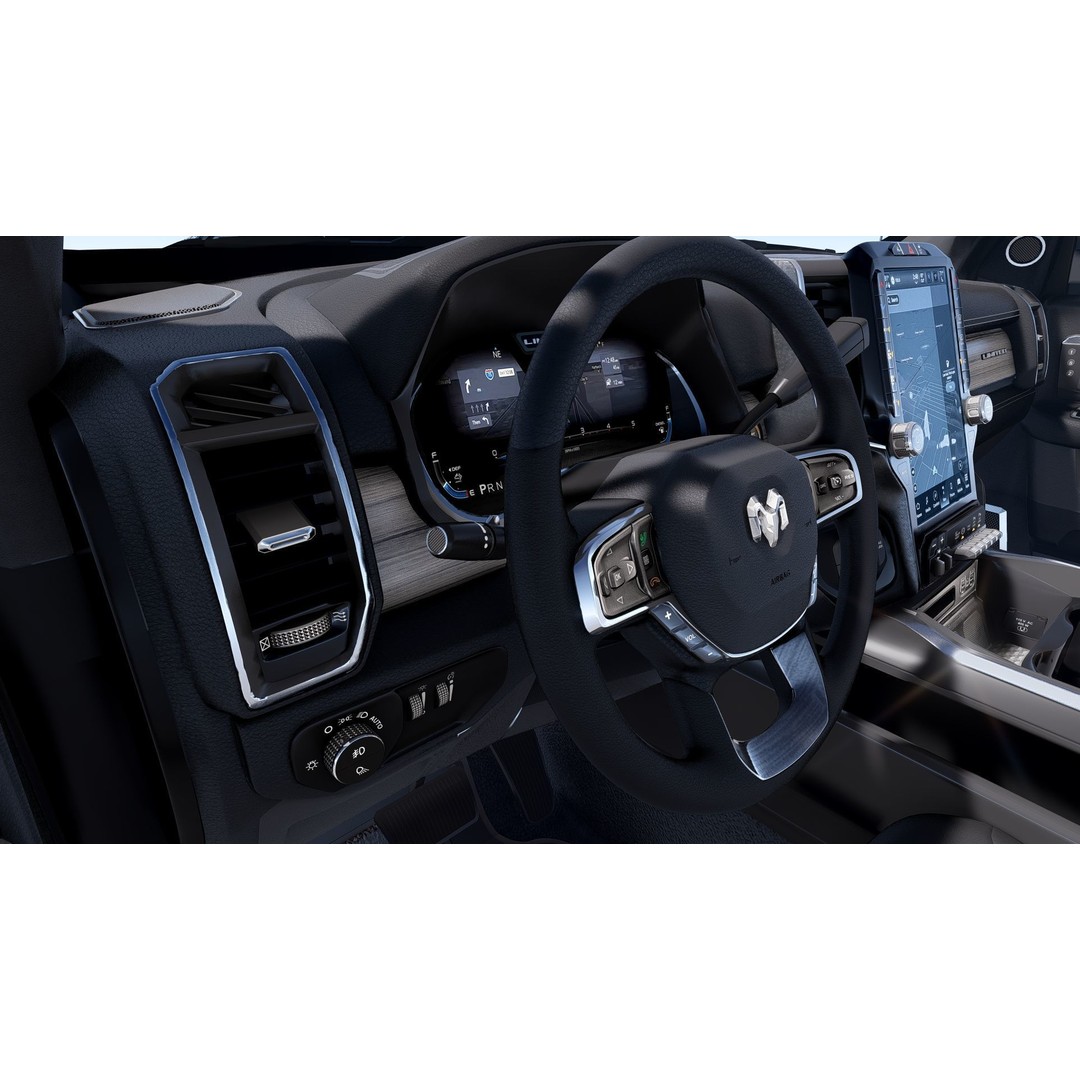 RAM 2500 Limited Mega Cab 3D Model – Stock 2024 Refresh, Game-Ready - View 29