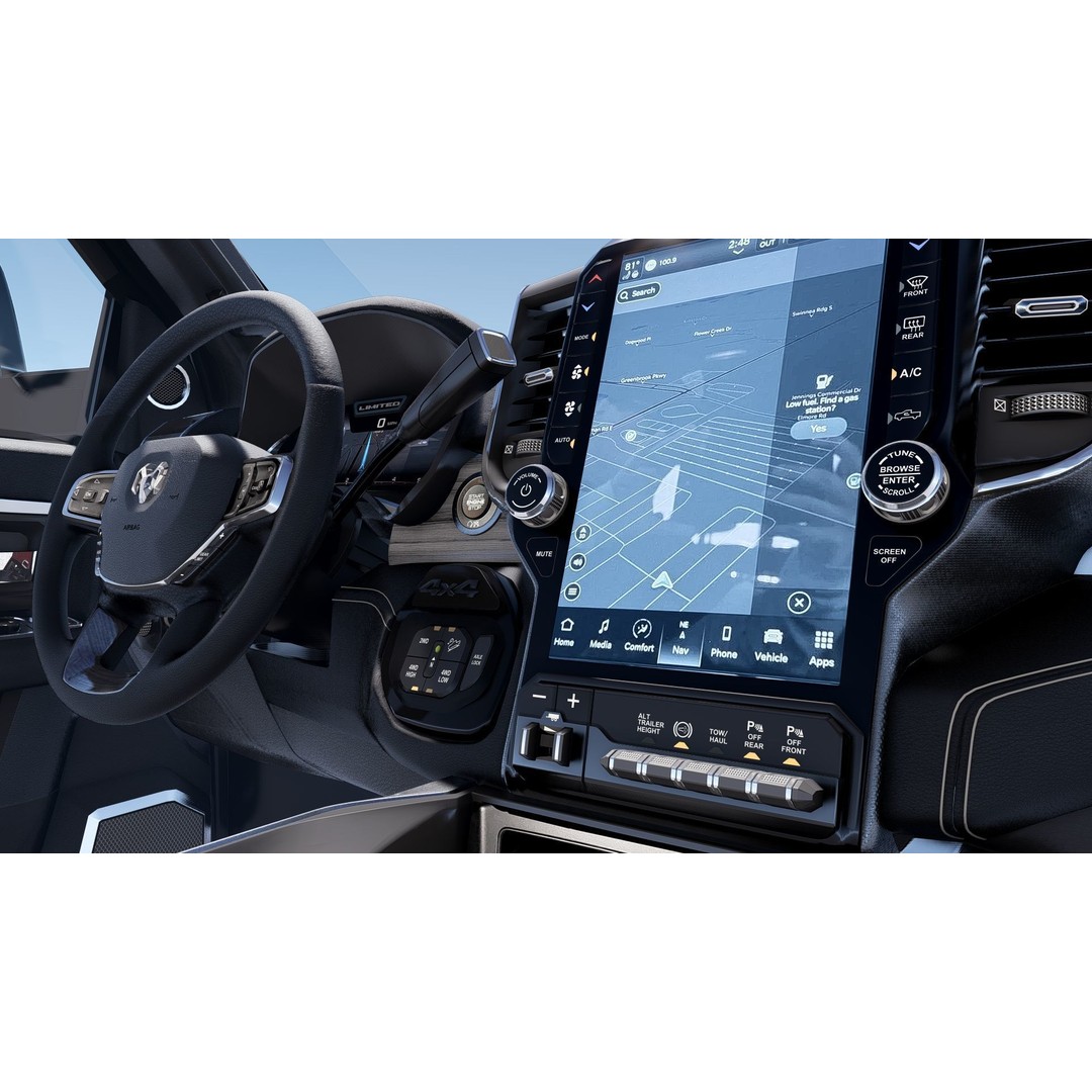 RAM 2500 Limited Mega Cab 3D Model – Stock 2024 Refresh, Game-Ready - View 30