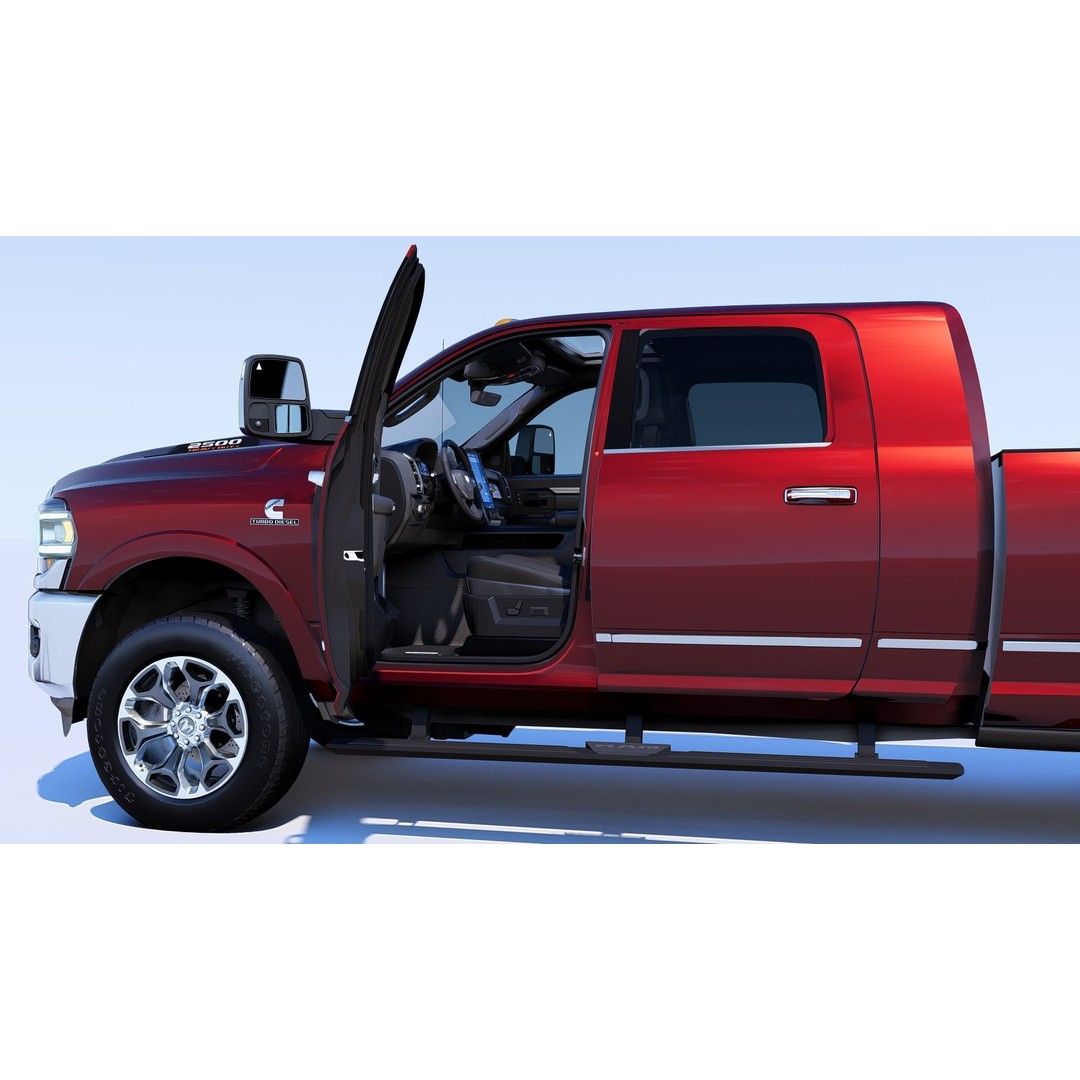 RAM 2500 Limited Mega Cab 3D Model – Stock 2024 Refresh, Game-Ready - View 6