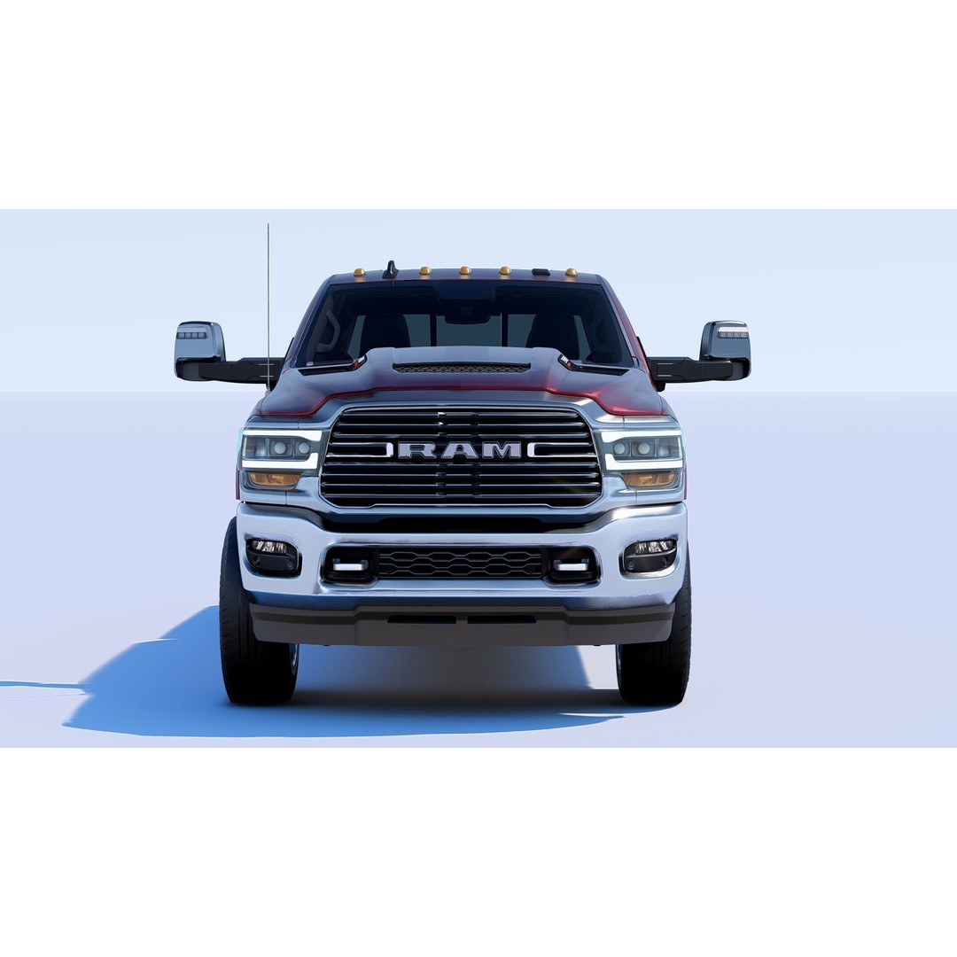 RAM 2500 Limited Mega Cab 3D Model – Stock 2024 Refresh, Game-Ready - View 9