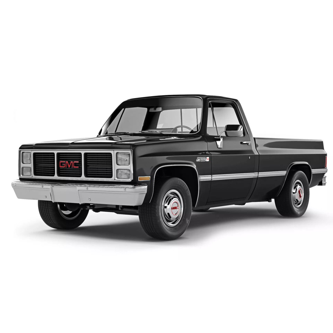 GMC Sierra 1500 3D Model – High Poly Pickup Truck, FBX, Game Ready - View 2