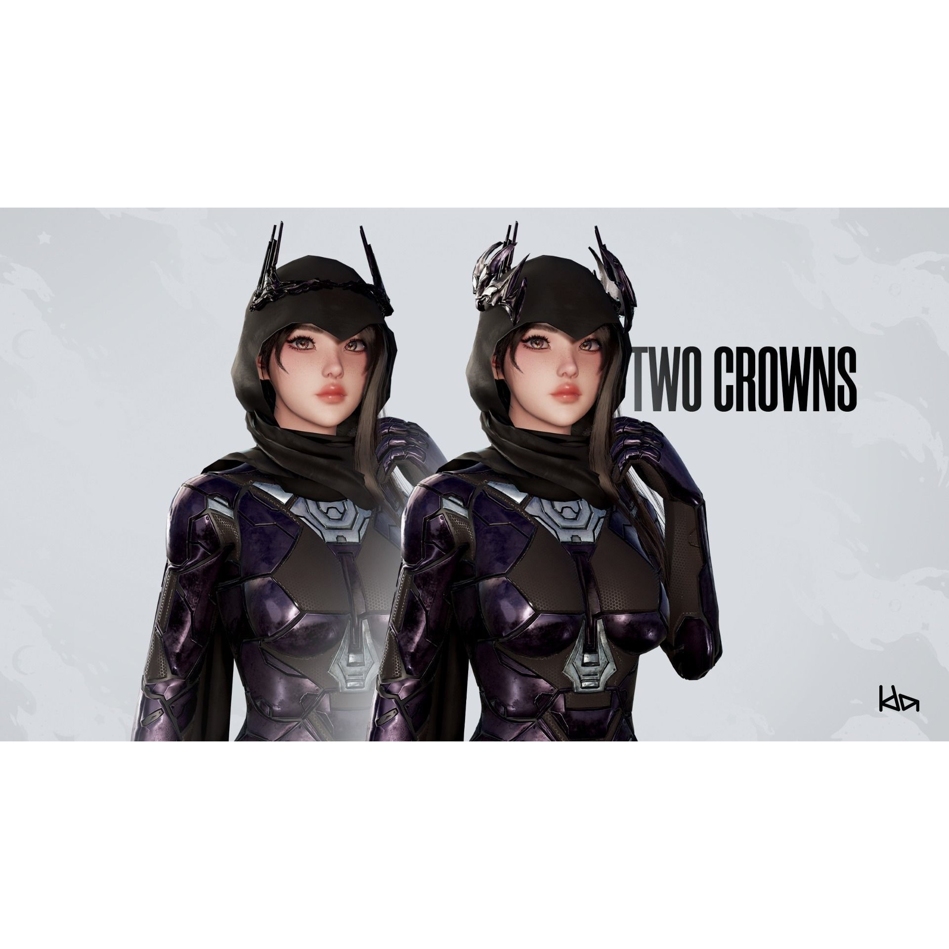 Stellar Girl Astra - Low-Poly Game-Ready 3D Model - View 11