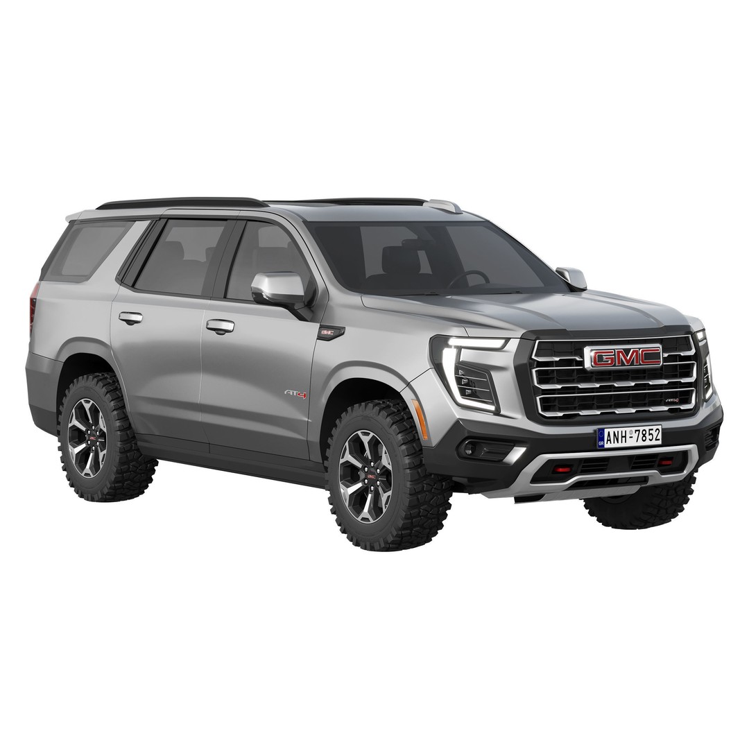 GMC Yukon AT4 2025 3D Model – High Poly SUV Asset, FBX & OBJ - View 3