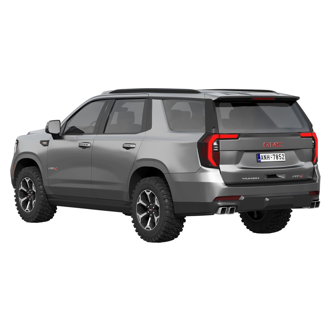 GMC Yukon AT4 2025 3D Model – High Poly SUV Asset, FBX & OBJ - View 4