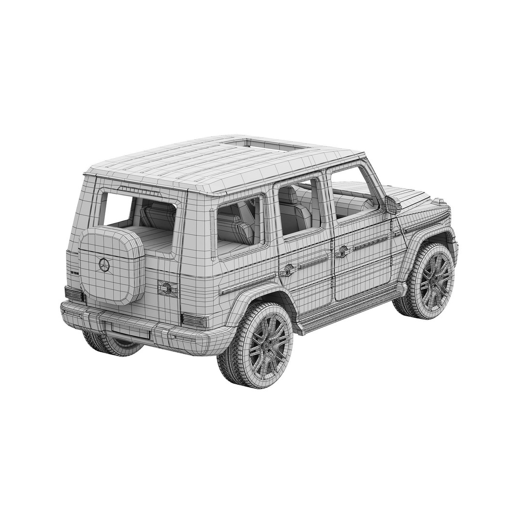 Mercedes-Benz G580 3D Model – Detailed Luxury SUV, FBX & OBJ Formats