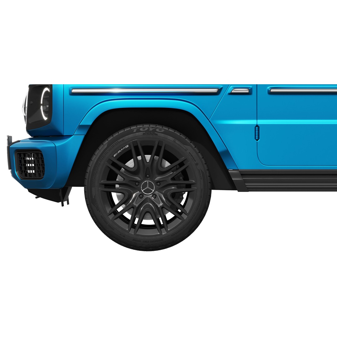Mercedes-Benz G580 3D Model – Detailed Luxury SUV, FBX & OBJ Formats - View 12