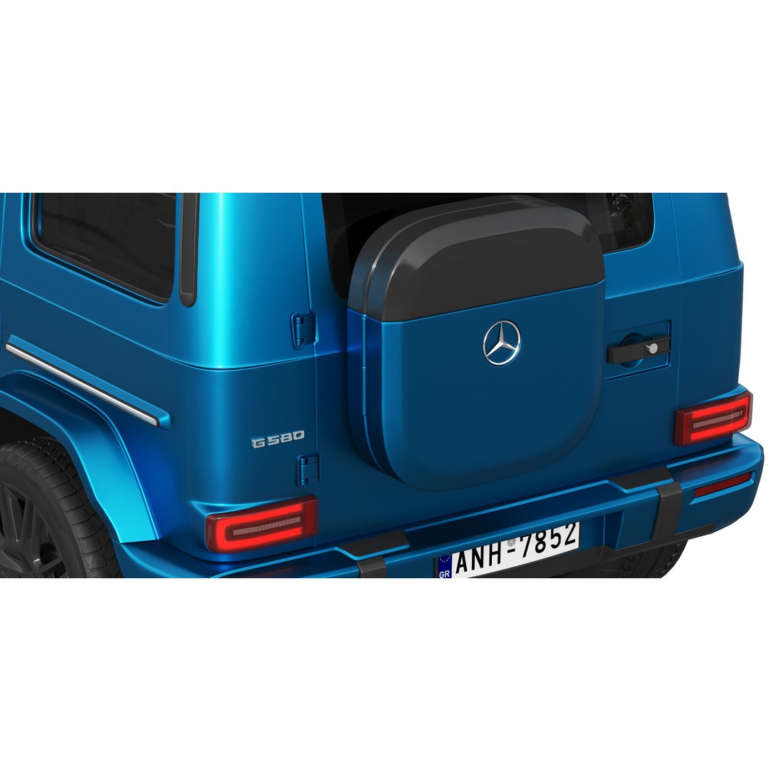Mercedes-Benz G580 3D Model – Detailed Luxury SUV, FBX & OBJ Formats - View 13