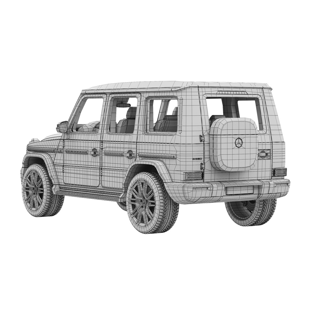 Mercedes-Benz G580 3D Model – Detailed Luxury SUV, FBX & OBJ Formats - View 17