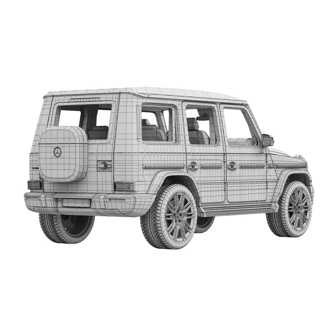 Mercedes-Benz G580 3D Model – Detailed Luxury SUV, FBX & OBJ Formats - View 18