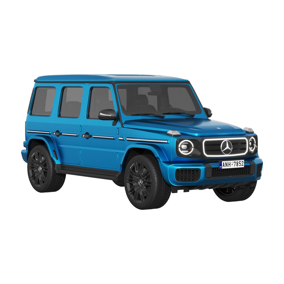 Mercedes-Benz G580 3D Model – Detailed Luxury SUV, FBX & OBJ Formats - View 3