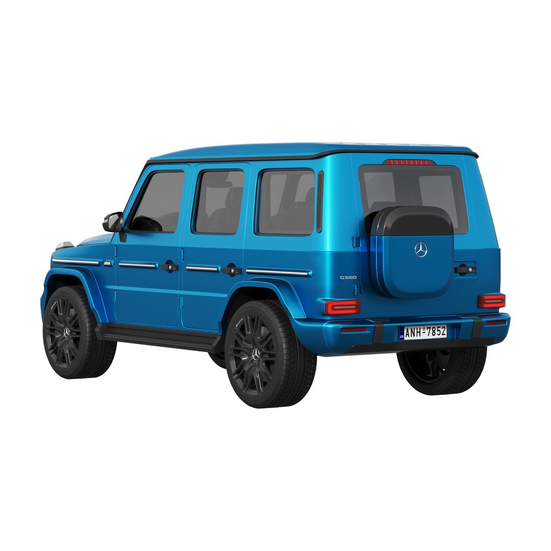 Mercedes-Benz G580 3D Model – Detailed Luxury SUV, FBX & OBJ Formats - View 4