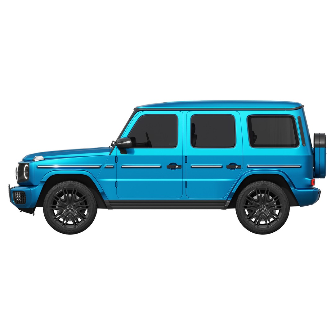 Mercedes-Benz G580 3D Model – Detailed Luxury SUV, FBX & OBJ Formats - View 7