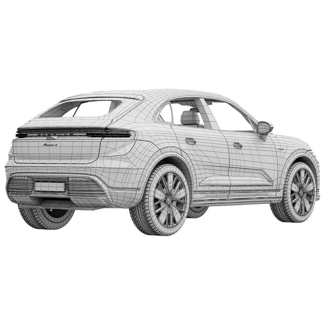 Porsche Macan 4 Electric 3D Model – High Poly SUV, FBX, OBJ - View 18