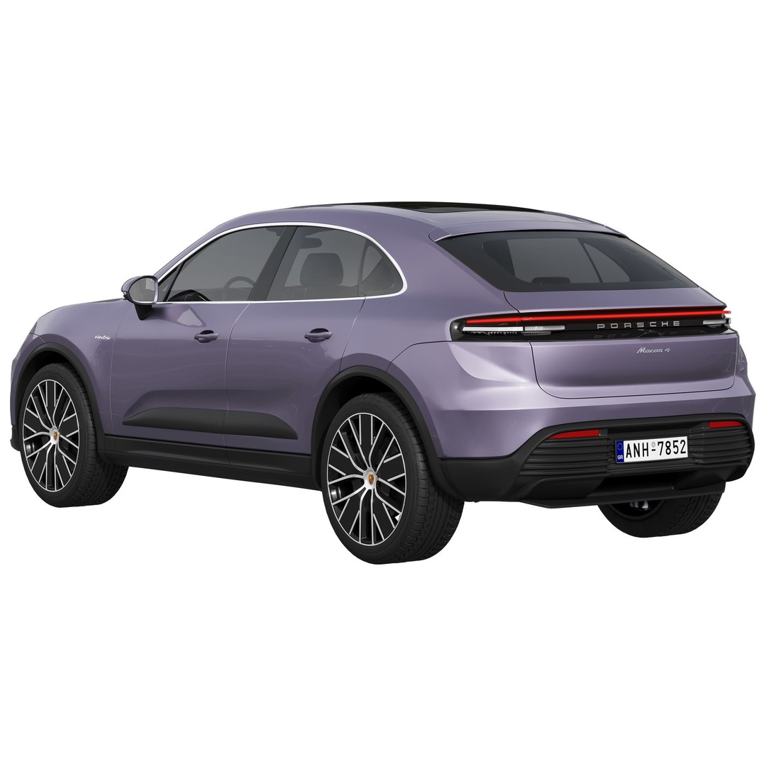 Porsche Macan 4 Electric 3D Model – High Poly SUV, FBX, OBJ - View 4