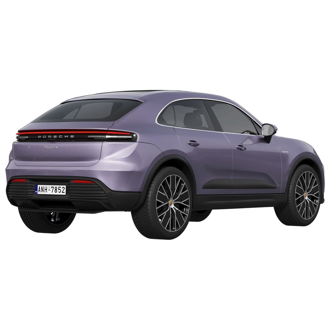 Porsche Macan 4 Electric 3D Model – High Poly SUV, FBX, OBJ - View 5