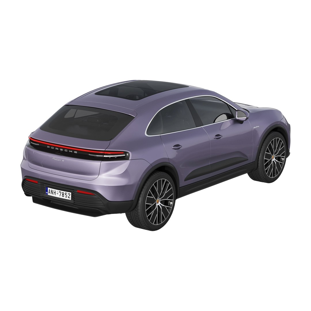 Porsche Macan 4 Electric 3D Model – High Poly SUV, FBX, OBJ - View 6