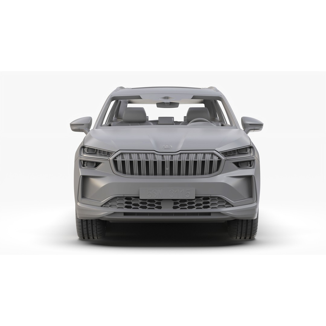 Skoda Kodiaq 2024 3D Model – High Poly SUV Asset for Animation, FBX/OBJ - View 16