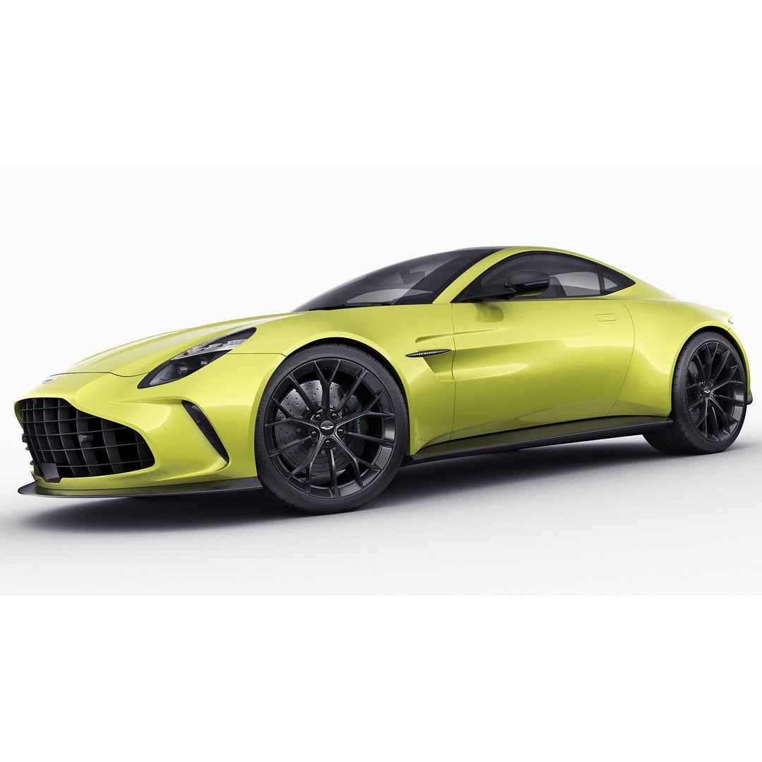 Aston Martin Vantage 2025 3D Model – High Poly Sport Car, FBX, OBJ, Blender - View 14