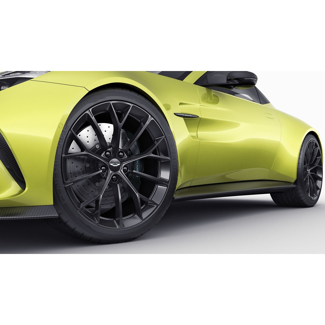 Aston Martin Vantage 2025 3D Model – High Poly Sport Car, FBX, OBJ, Blender - View 16
