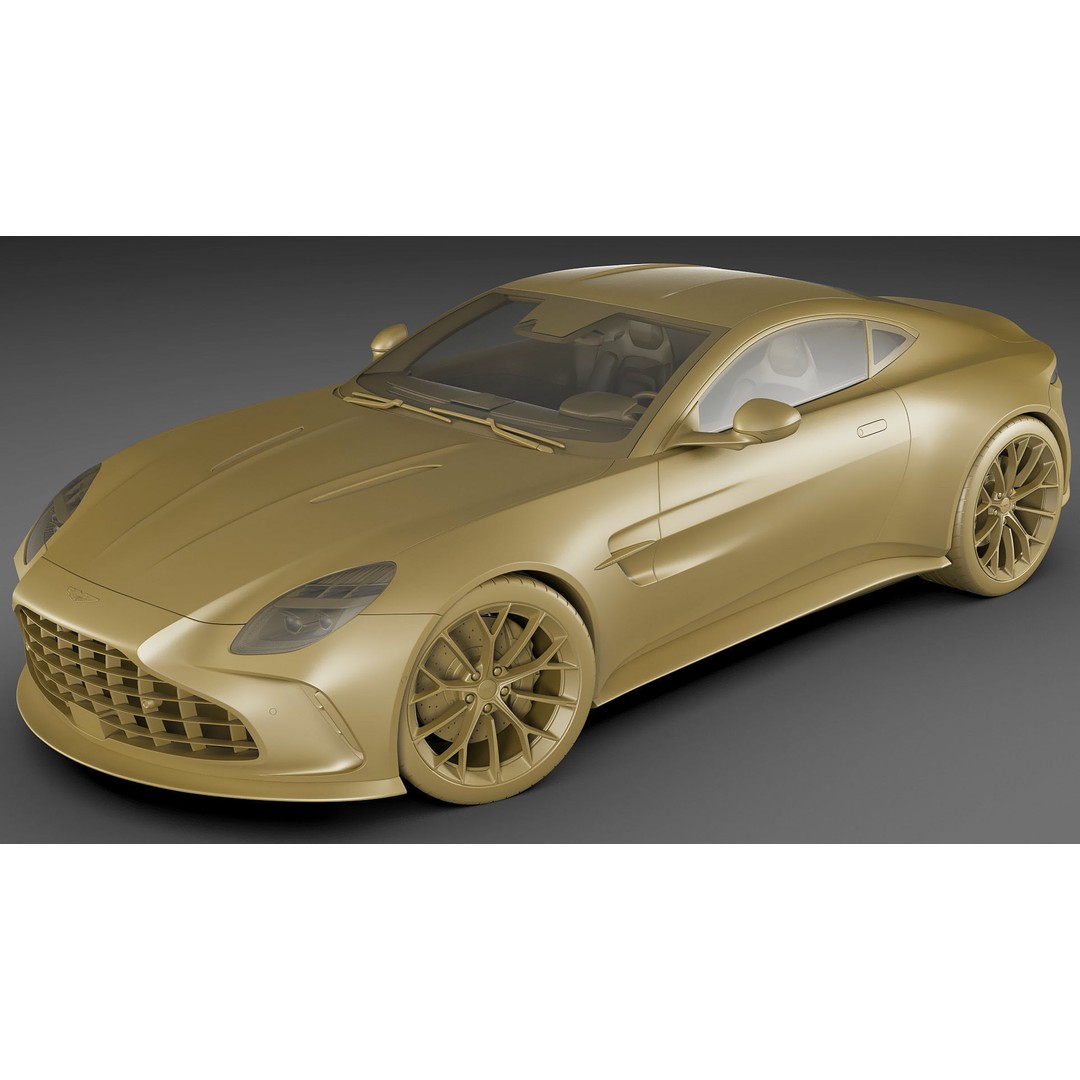 Aston Martin Vantage 2025 3D Model – High Poly Sport Car, FBX, OBJ, Blender - View 23