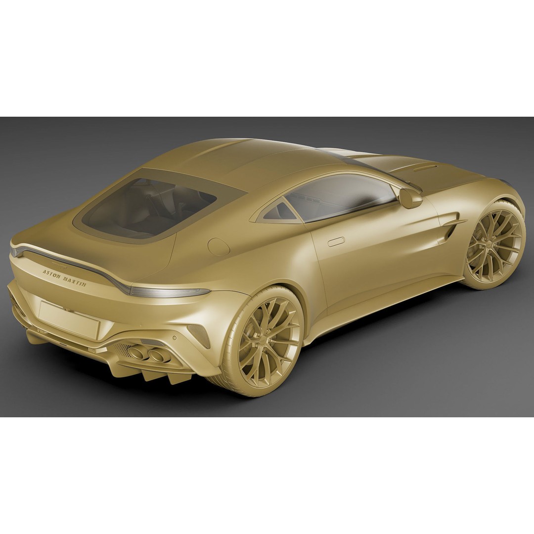 Aston Martin Vantage 2025 3D Model – High Poly Sport Car, FBX, OBJ, Blender - View 24