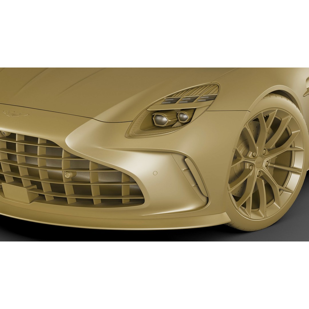 Aston Martin Vantage 2025 3D Model – High Poly Sport Car, FBX, OBJ, Blender - View 25