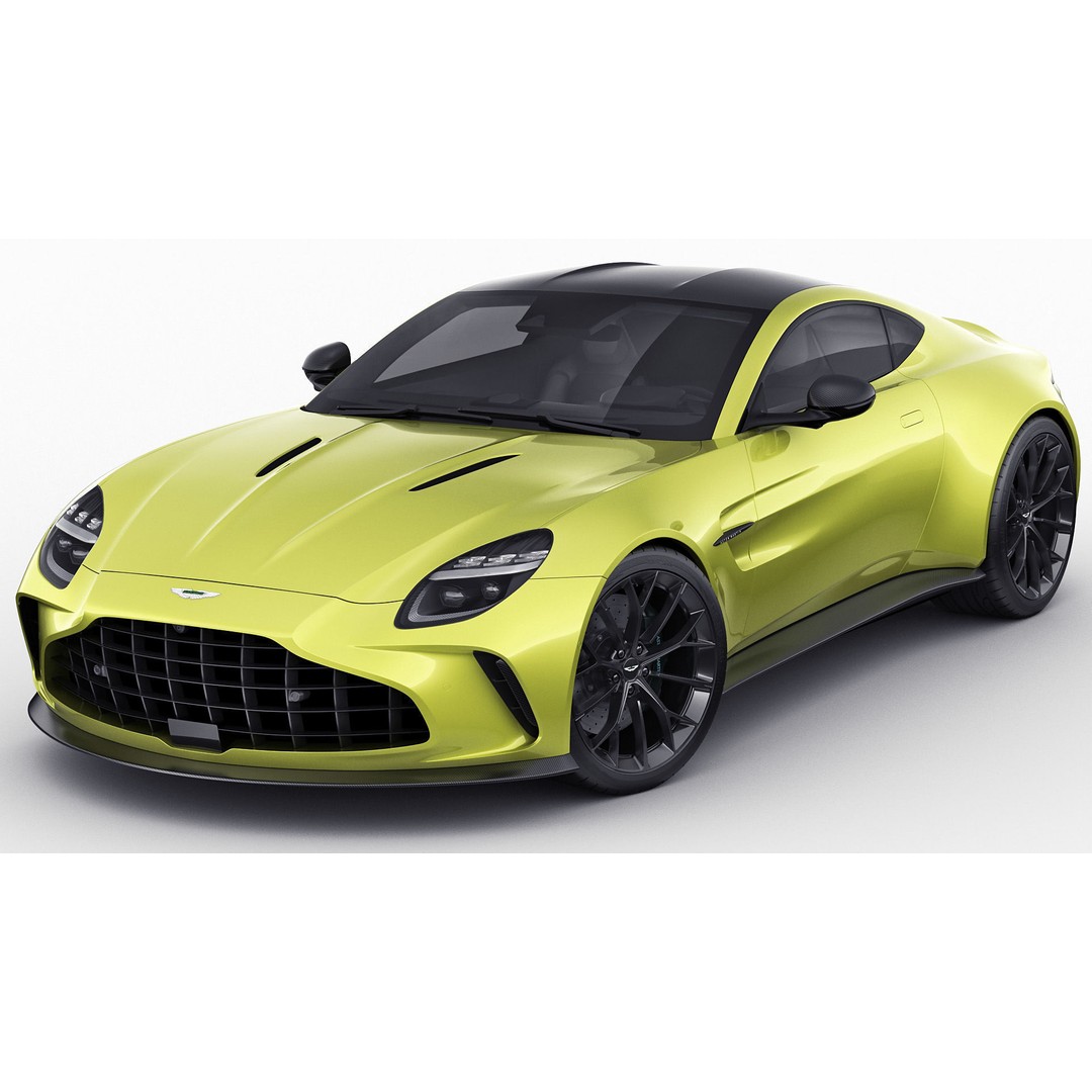 Aston Martin Vantage 2025 3D Model – High Poly Sport Car, FBX, OBJ, Blender - View 3