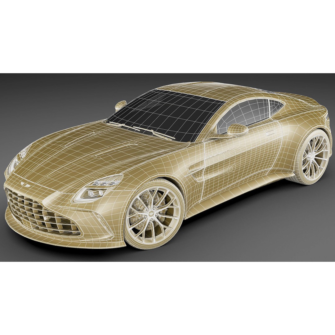 Aston Martin Vantage 2025 3D Model – High Poly Sport Car, FBX, OBJ, Blender - View 30
