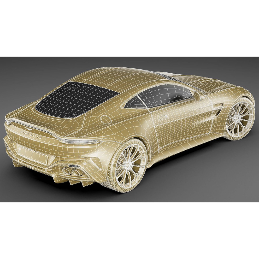 Aston Martin Vantage 2025 3D Model – High Poly Sport Car, FBX, OBJ, Blender - View 31