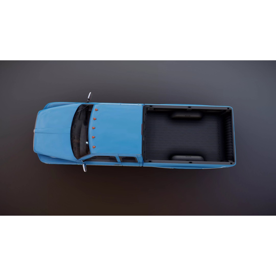 Dodge Ram 1997 2500 3D Model – Low Poly Game Ready Asset, FBX - View 20