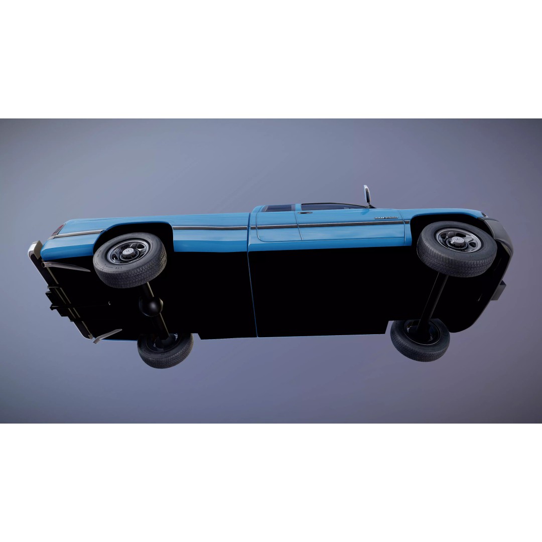Dodge Ram 1997 2500 3D Model – Low Poly Game Ready Asset, FBX - View 25