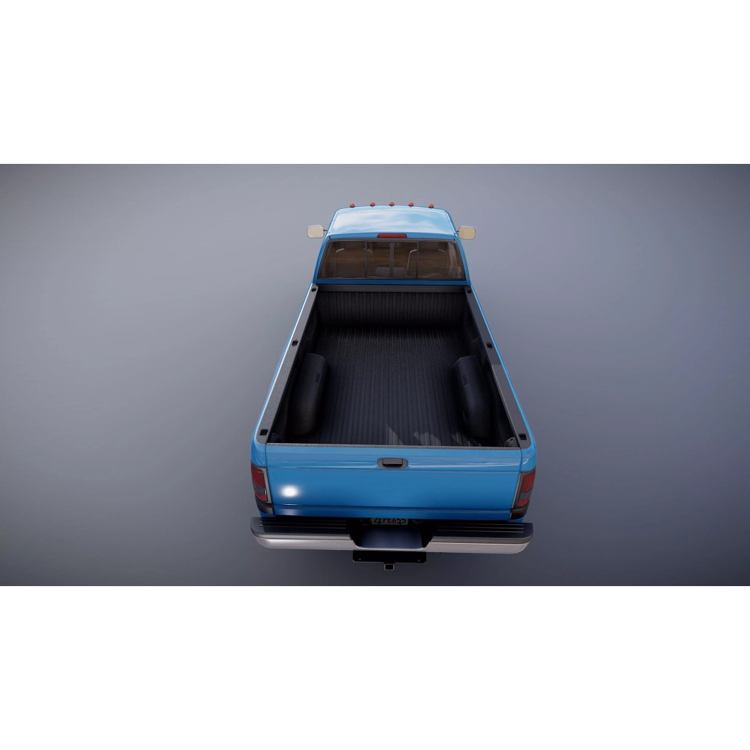 Dodge Ram 1997 2500 3D Model – Low Poly Game Ready Asset, FBX - View 26