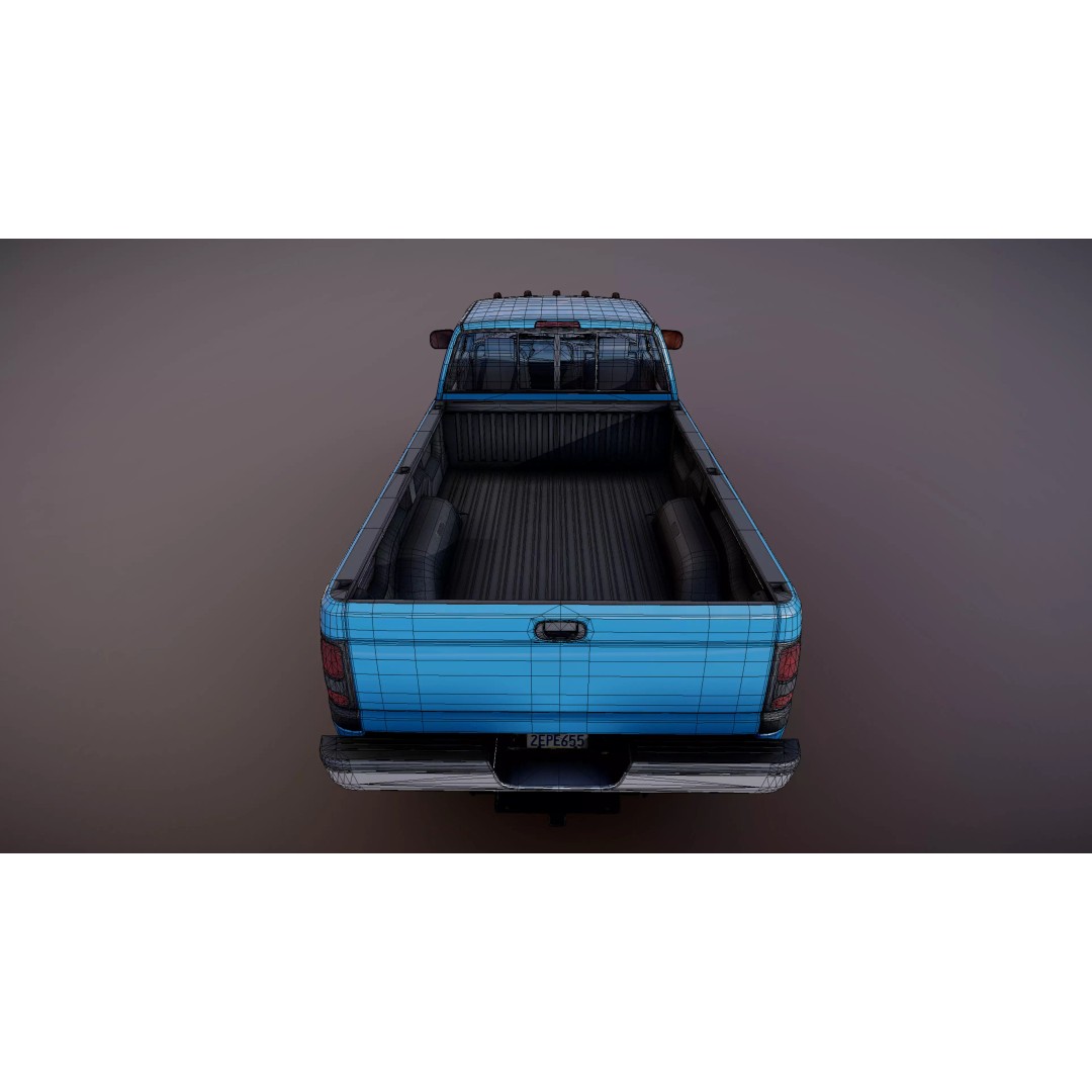 Dodge Ram 1997 2500 3D Model – Low Poly Game Ready Asset, FBX - View 28