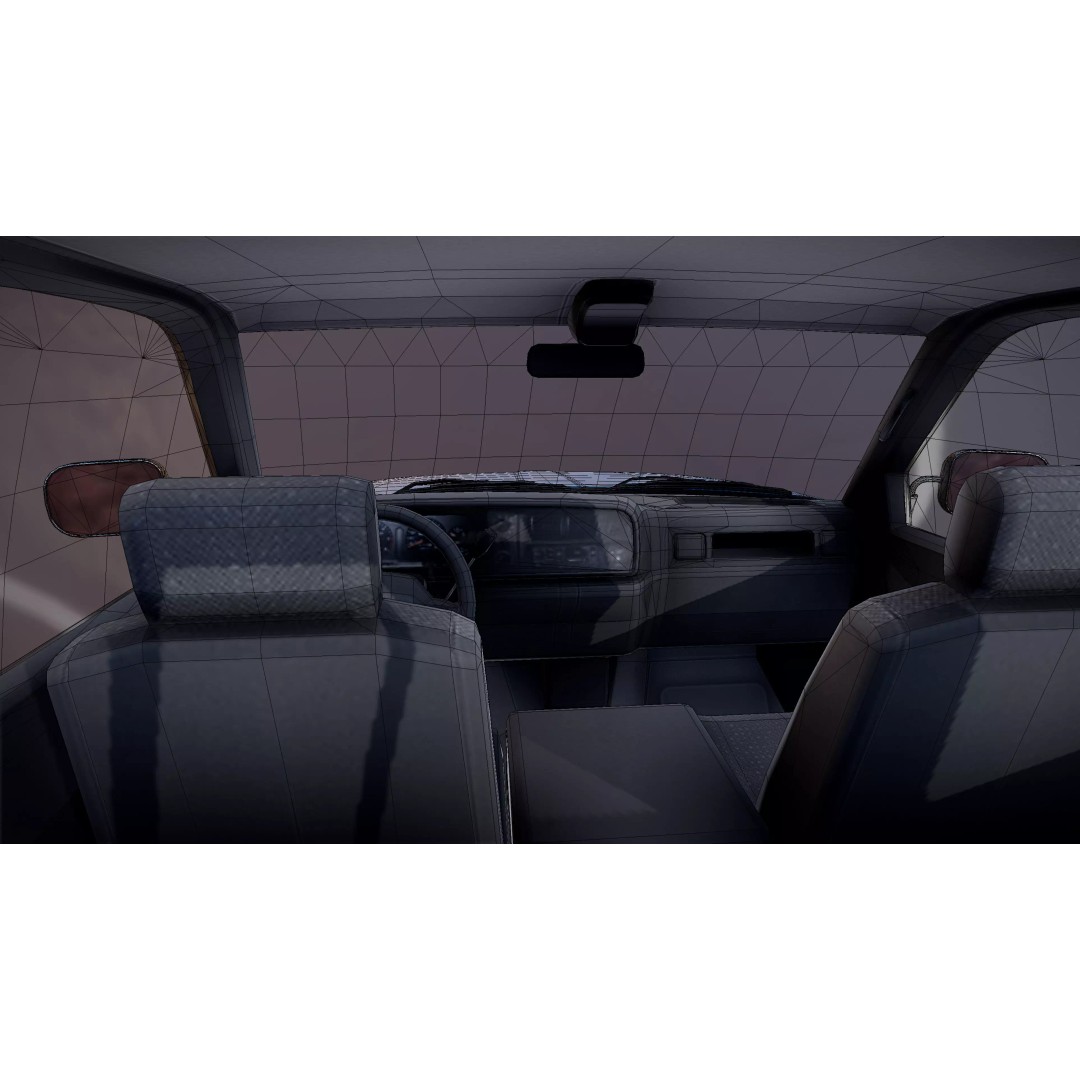Dodge Ram 1997 2500 3D Model – Low Poly Game Ready Asset, FBX - View 35