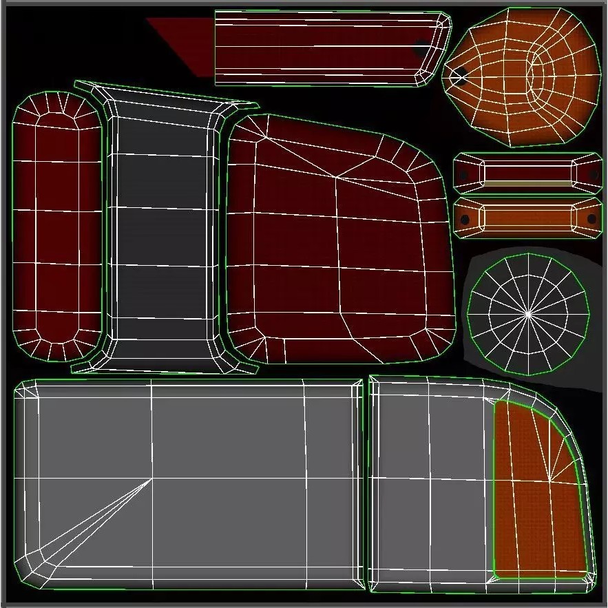 Dodge Ram 1997 2500 3D Model – Low Poly Game Ready Asset, FBX - View 51
