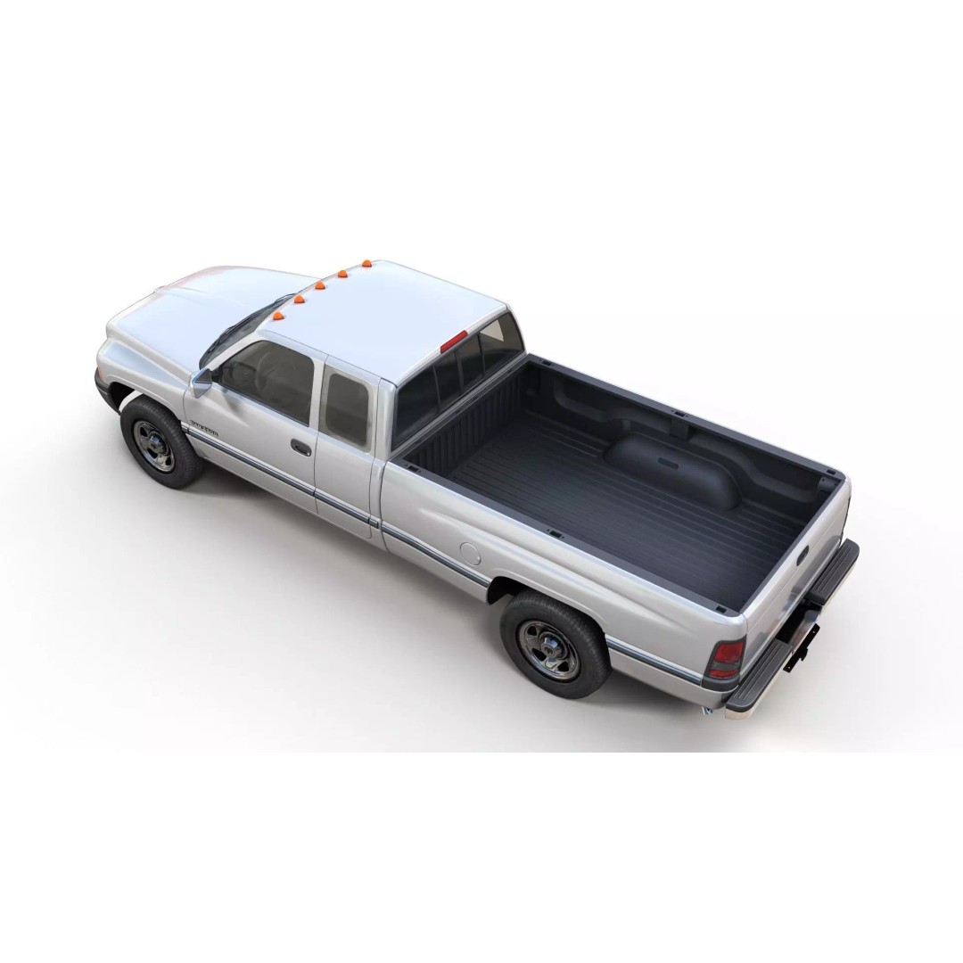 Dodge Ram 1997 2500 3D Model – Low Poly Game Ready Asset, FBX - View 6