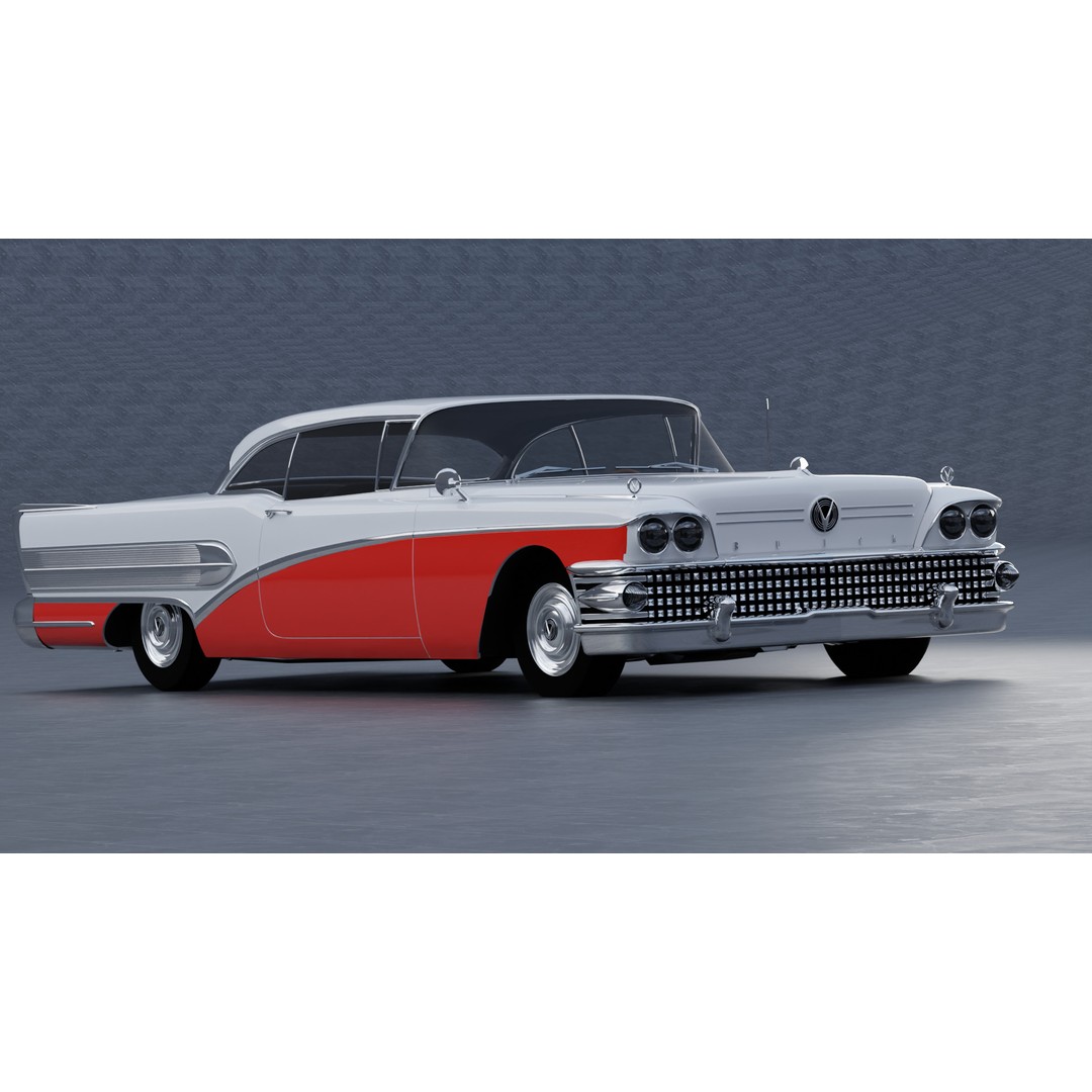 Buick Special Riviera Coupe 1958 3D Model – High Fidelity Vehicle Asset, FBX - View 13
