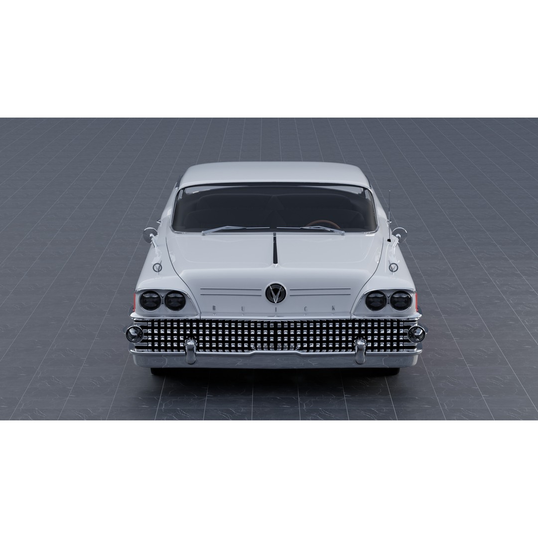 Buick Special Riviera Coupe 1958 3D Model – High Fidelity Vehicle Asset, FBX - View 7