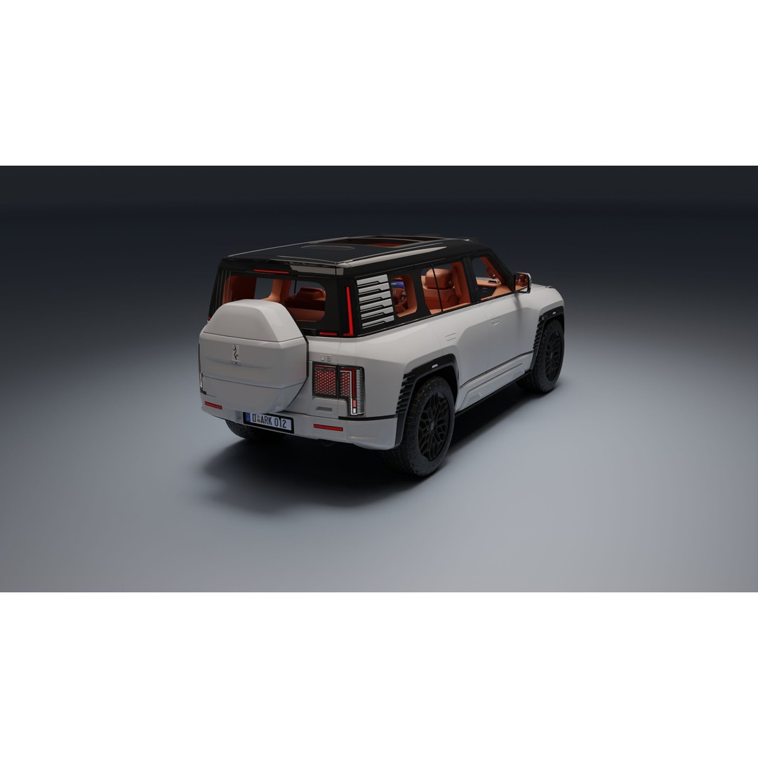 Yangwang U8 3D Model – Low Poly SUV with PBR Textures, FBX - View 11