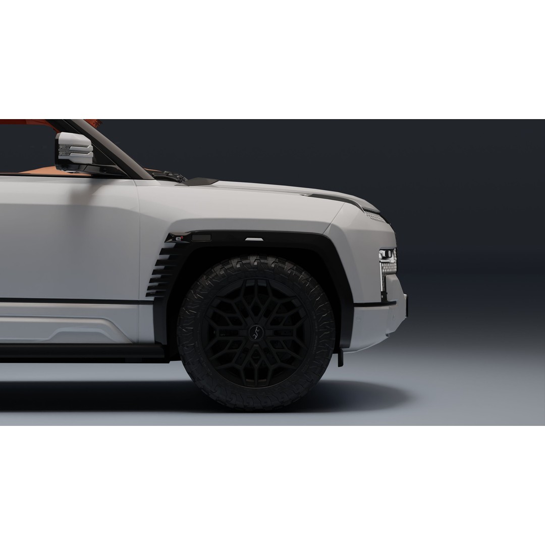 Yangwang U8 3D Model – Low Poly SUV with PBR Textures, FBX - View 12