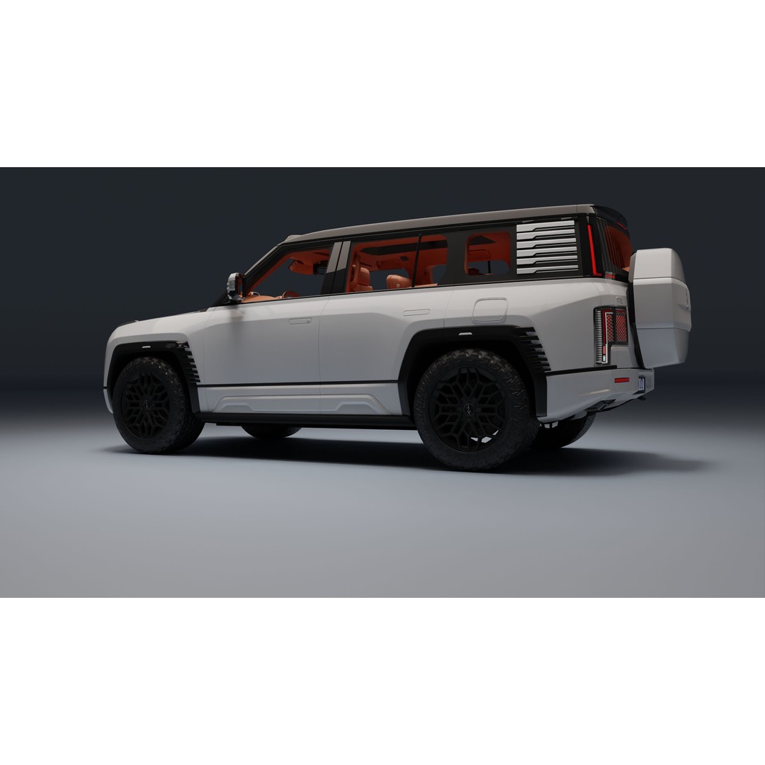 Yangwang U8 3D Model – Low Poly SUV with PBR Textures, FBX - View 13
