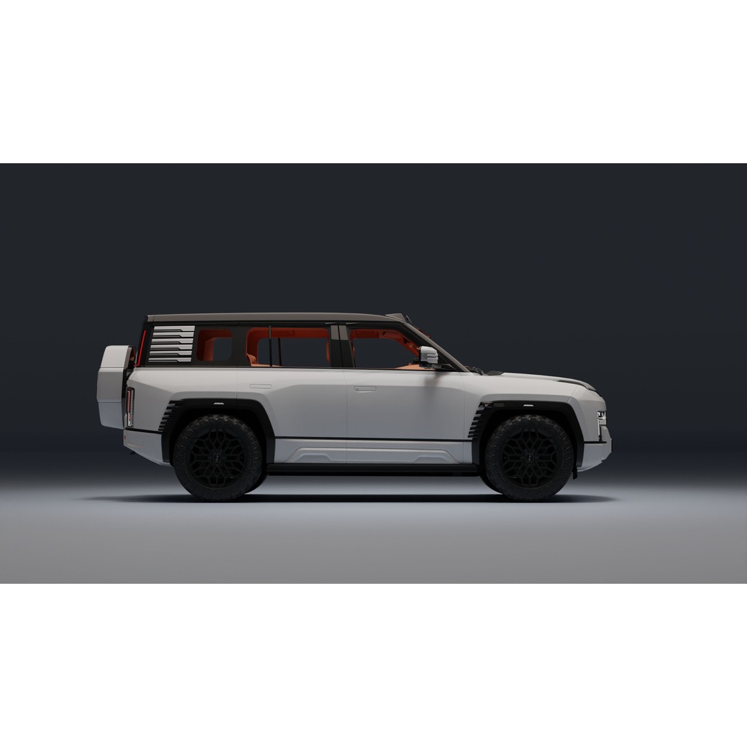 Yangwang U8 3D Model – Low Poly SUV with PBR Textures, FBX - View 15