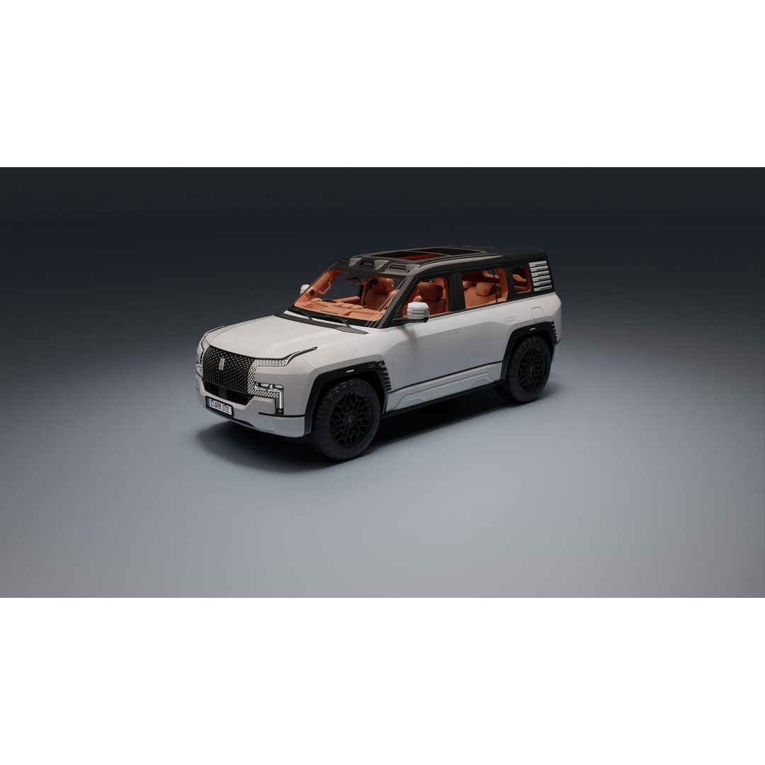 Yangwang U8 3D Model – Low Poly SUV with PBR Textures, FBX - View 18