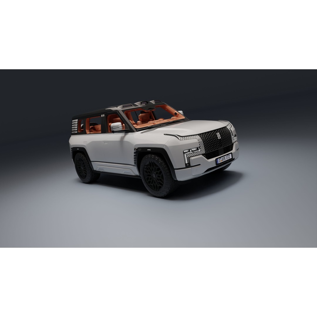 Yangwang U8 3D Model – Low Poly SUV with PBR Textures, FBX - View 19